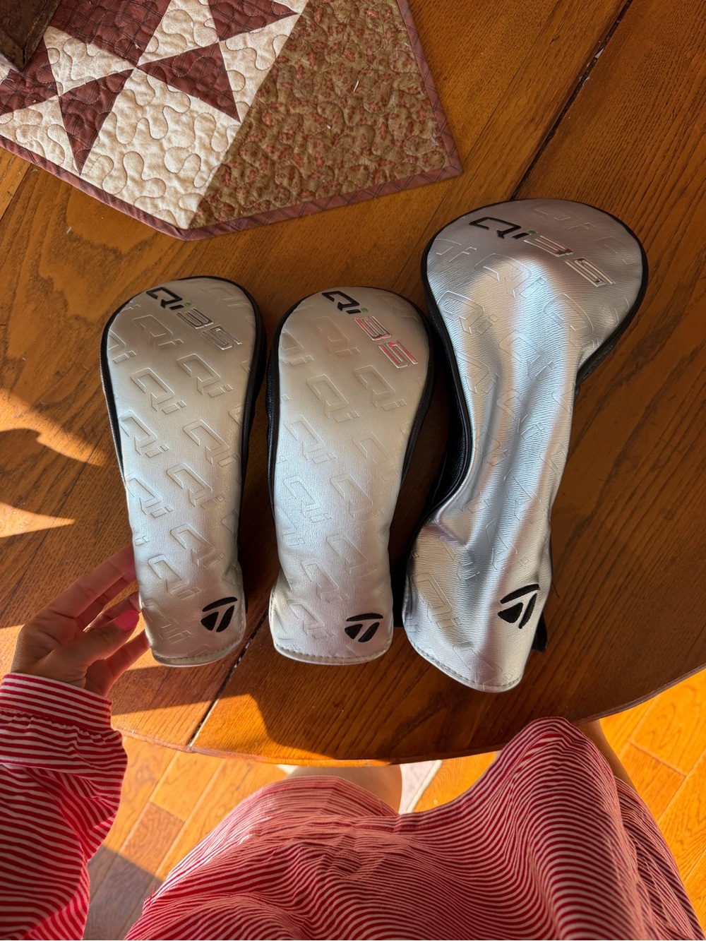 TaylorMade Qi35 Silver Golf Club Headcovers - Set of 3